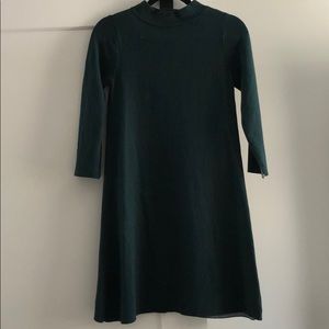LOFT 3/4 Sleeve Emerald Green Sweater Dress